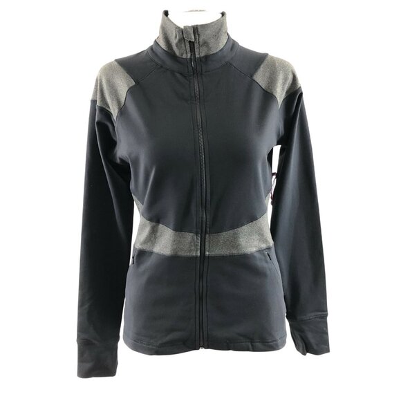 Soybu Womens Peace Jacket Athletic Thumbholes Moisture Wicking UPF 50 Black S - Picture 1 of 7
